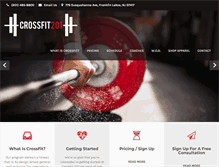 Tablet Screenshot of crossfit201.com